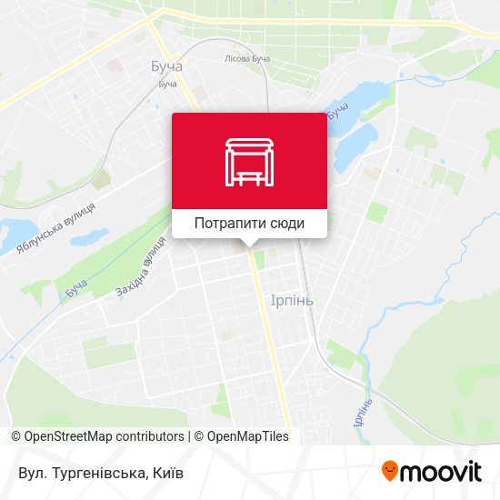 Карта Вул. Тургенівська