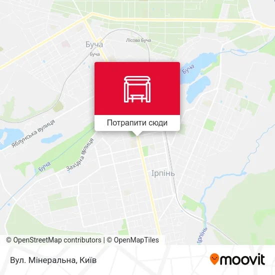 Карта Вул. Мінеральна