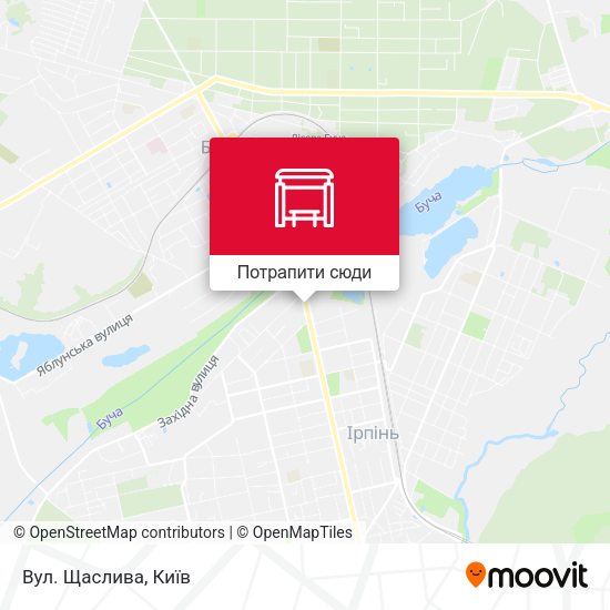 Карта Вул. Щаслива