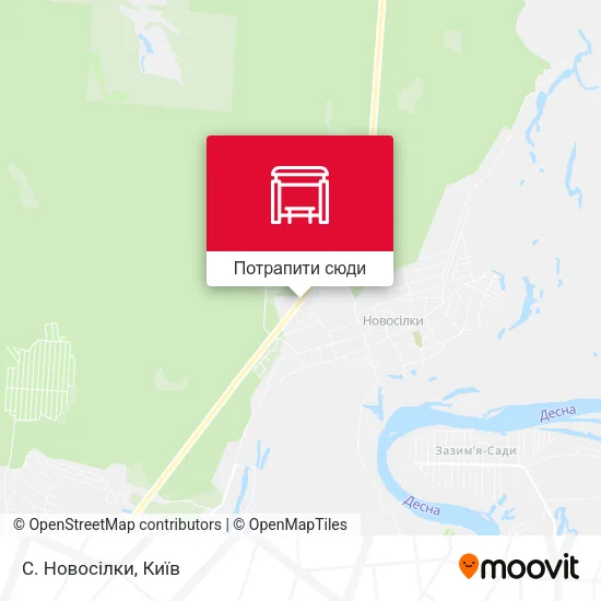 Карта С. Новосілки