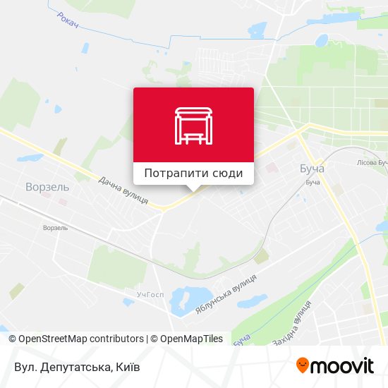 Карта Вул. Депутатська