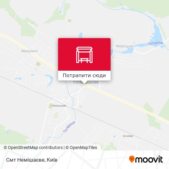 Карта Смт Немішаєве