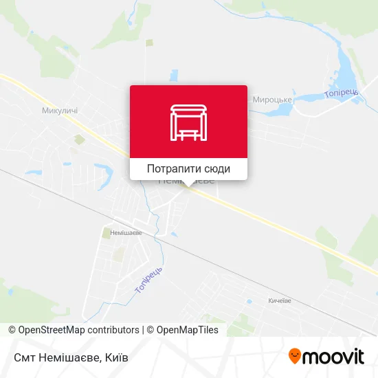 Карта Смт Немішаєве