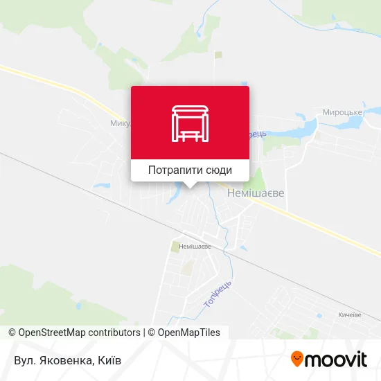 Карта Вул. Яковенка