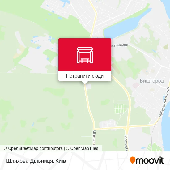 Карта Шляхова Дiльниця