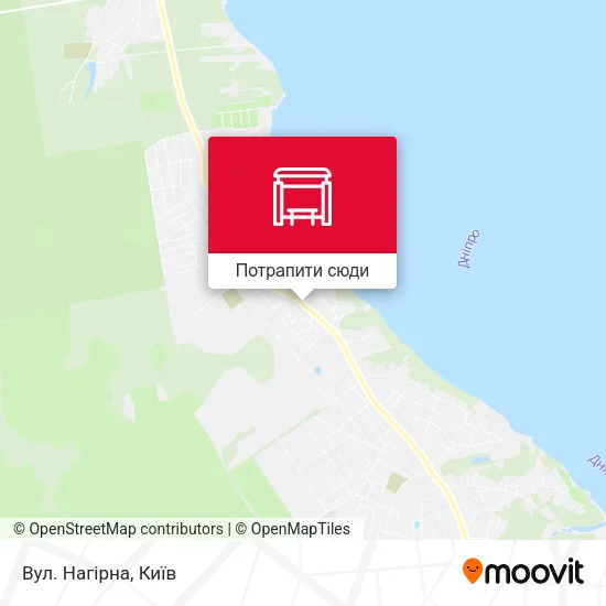 Карта Вул. Нагірна