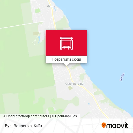 Карта Вул. Заярська