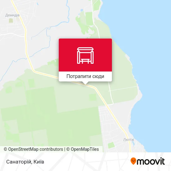 Карта Санаторій
