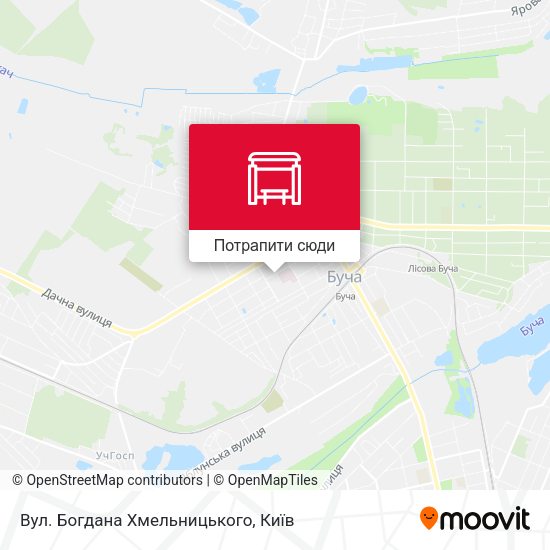 Карта Вул. Богдана Хмельницького