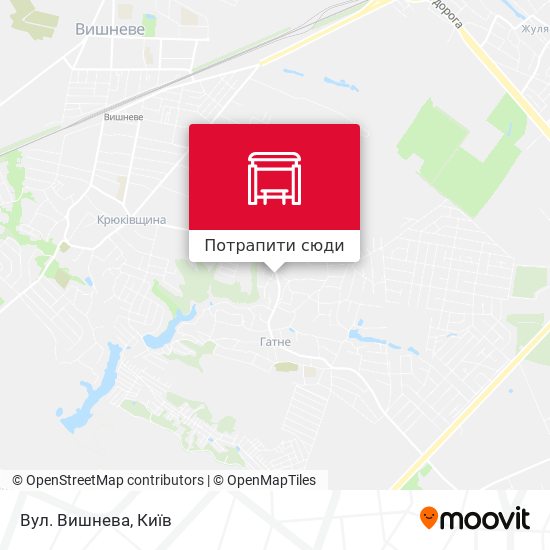 Карта Вул. Вишнева