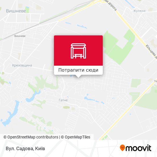 Карта Вул. Садова