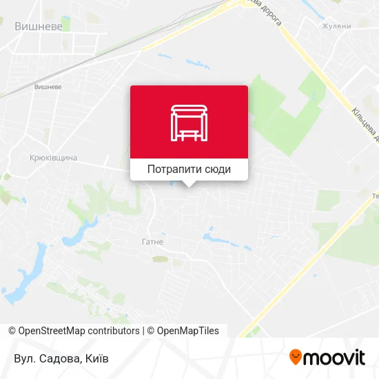 Карта Вул. Садова