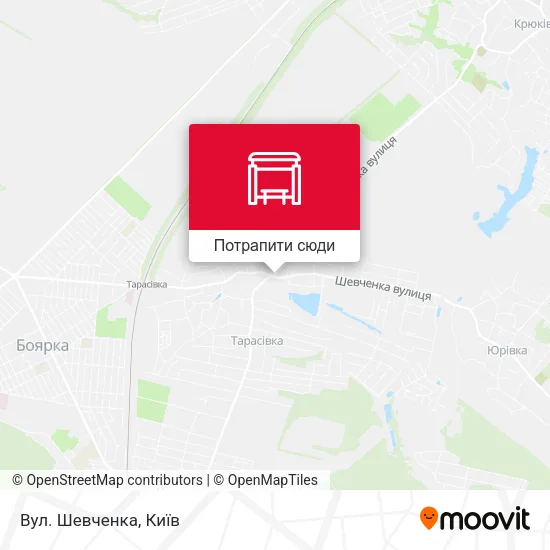 Карта Вул. Шевченка