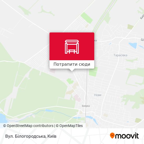 Карта Вул. Білогородська