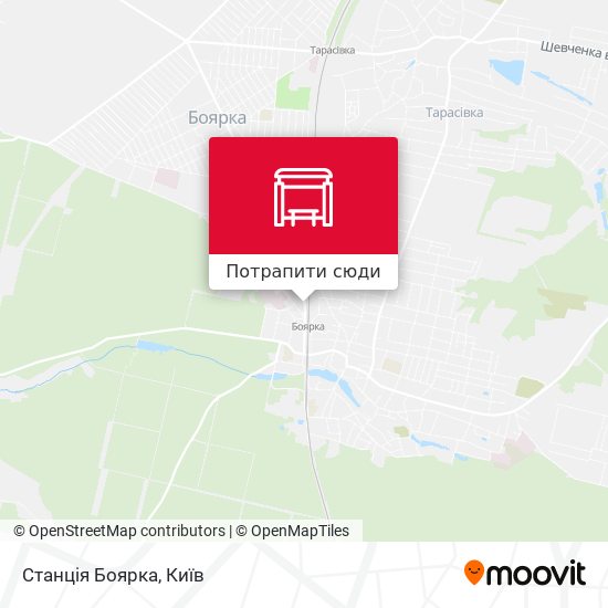 Карта Станція Боярка