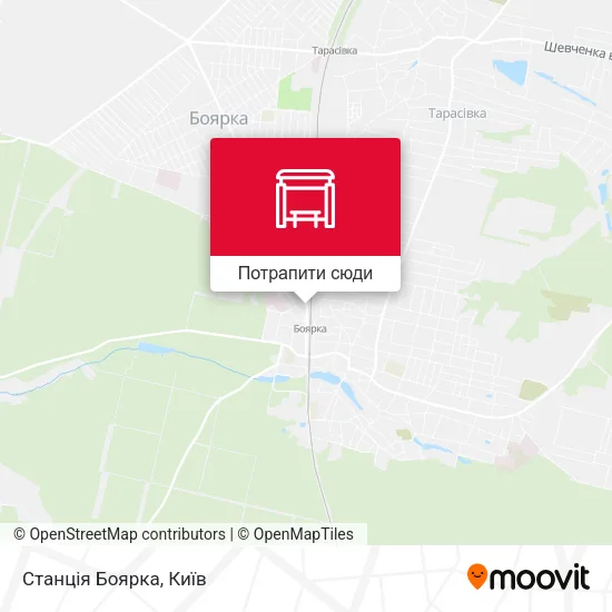 Карта Станція Боярка