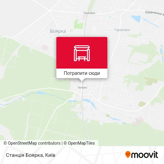 Карта Станція Боярка