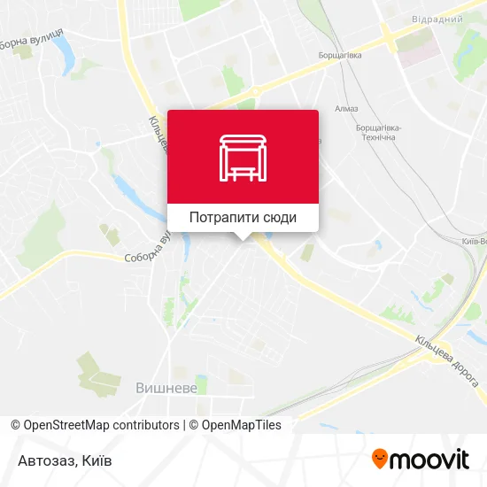 Карта Автозаз