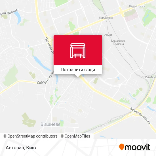 Карта Автозаз