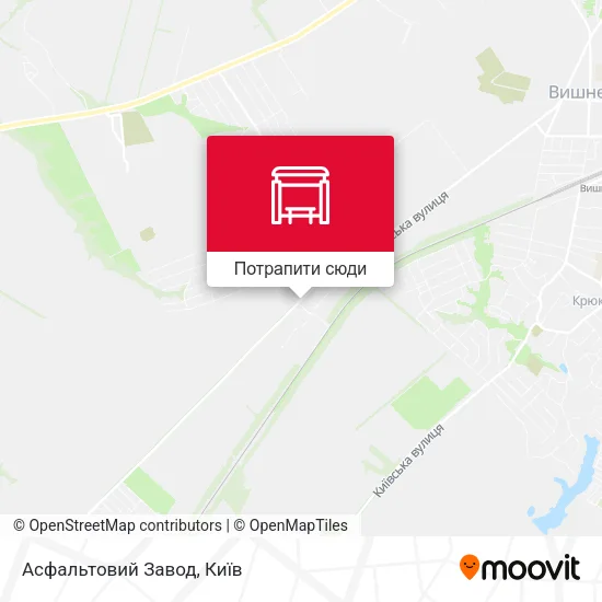Карта Асфальтовий Завод