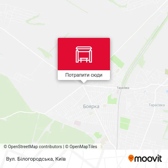 Карта Вул. Білогородська