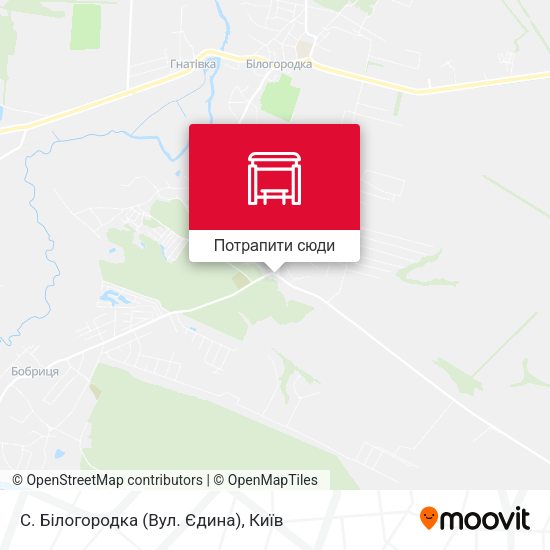 Карта С. Білогородка (Вул. Єдина)