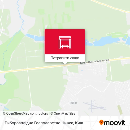 Карта Риборозплідне Господарство Нивка