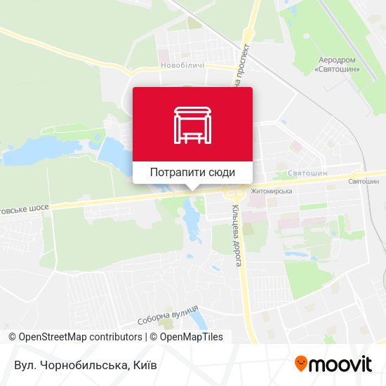 Карта Вул. Чорнобильська