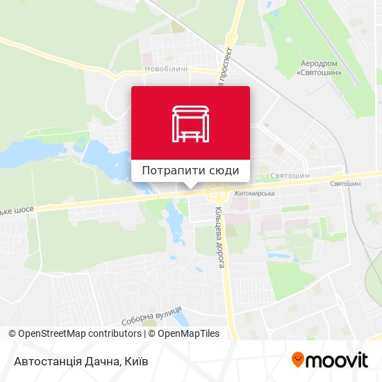 Карта Автостанція Дачна