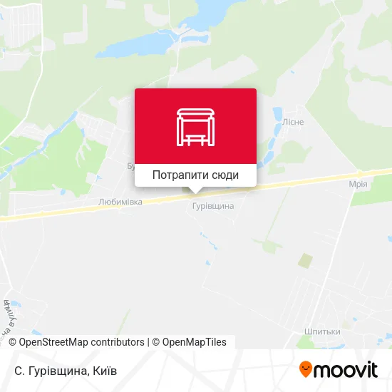 Карта С. Гурівщина