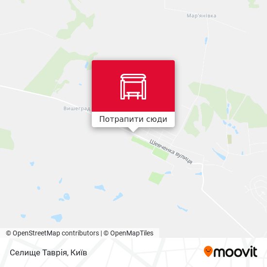 Карта Селище Таврія