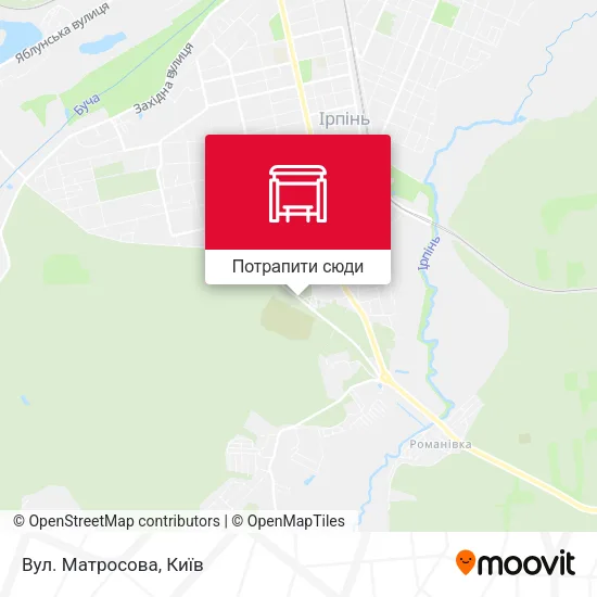 Карта Вул. Матросова