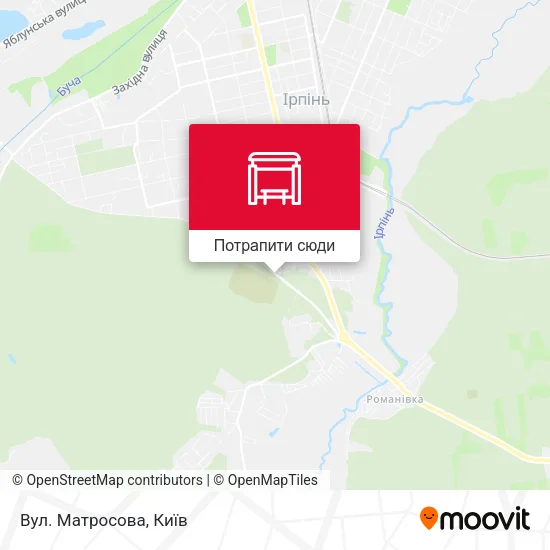 Карта Вул. Матросова