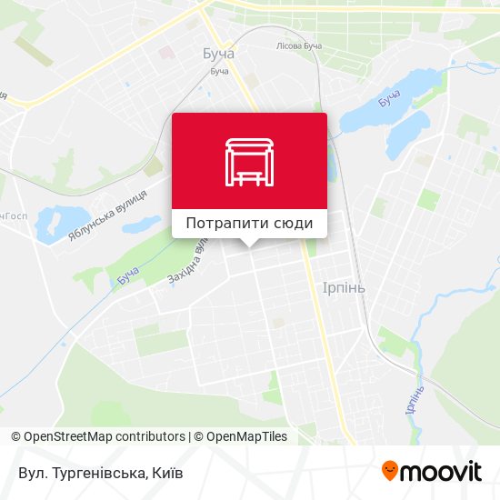 Карта Вул. Тургенівська