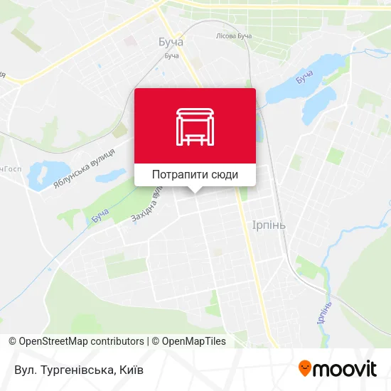 Карта Вул. Тургенівська