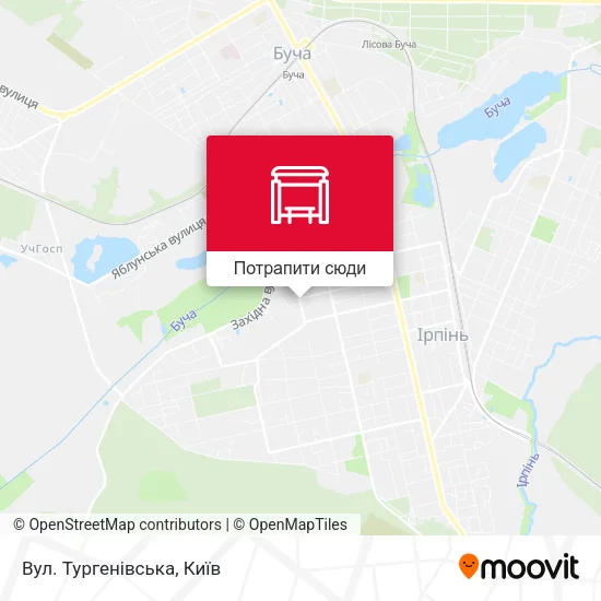 Карта Вул. Тургенівська