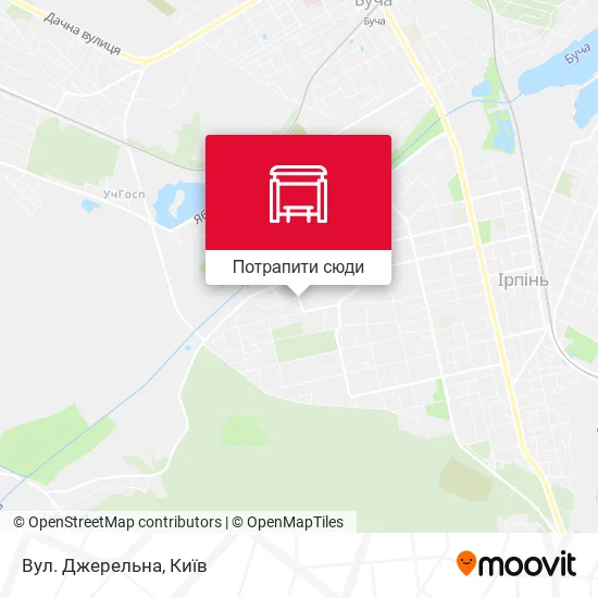 Карта Вул. Джерельна
