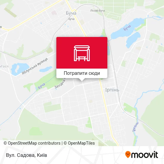 Карта Вул. Садова