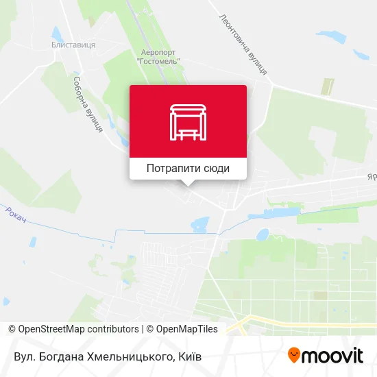 Карта Вул. Богдана Хмельницького