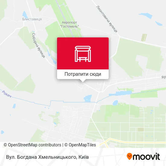 Карта Вул. Богдана Хмельницького