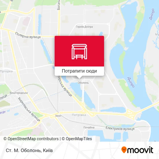 Карта Ст. М. Оболонь