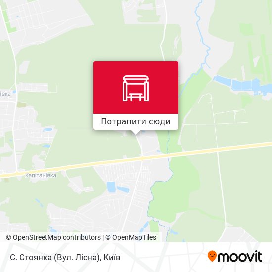 Карта С. Стоянка (Вул. Лісна)