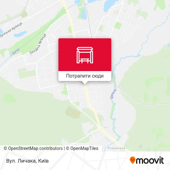 Карта Вул. Личака