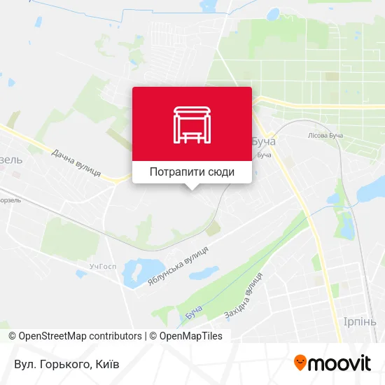 Карта Вул. Горького