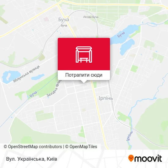 Карта Вул. Українська