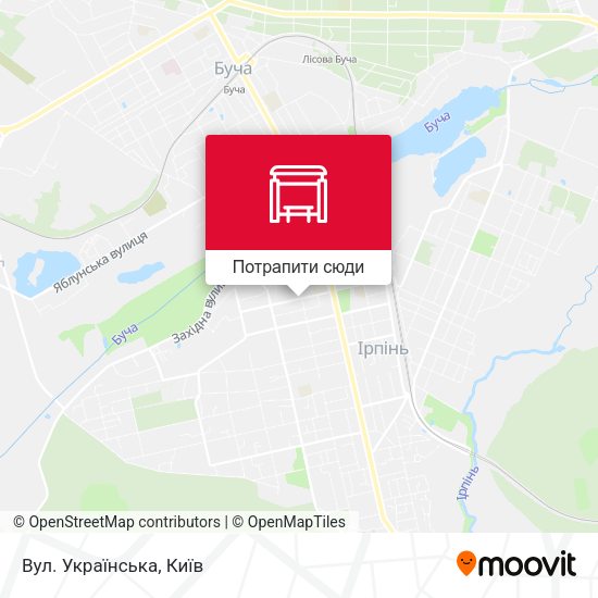 Карта Вул. Українська