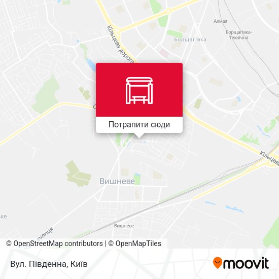 Карта Вул. Південна