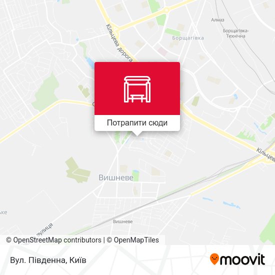 Карта Вул. Південна