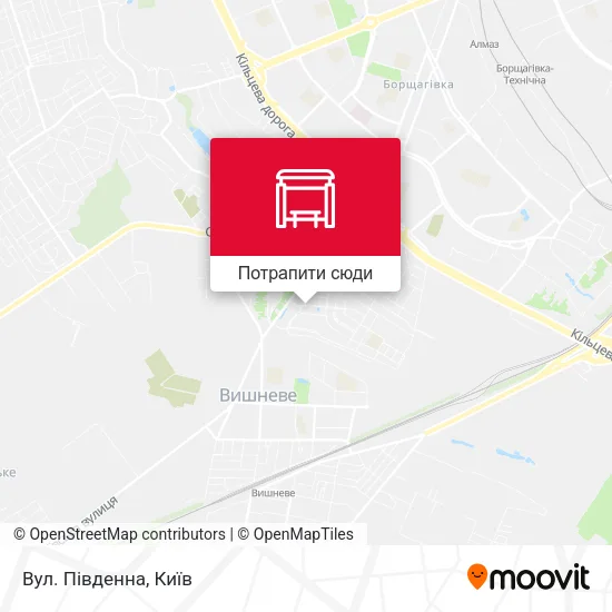 Карта Вул. Південна