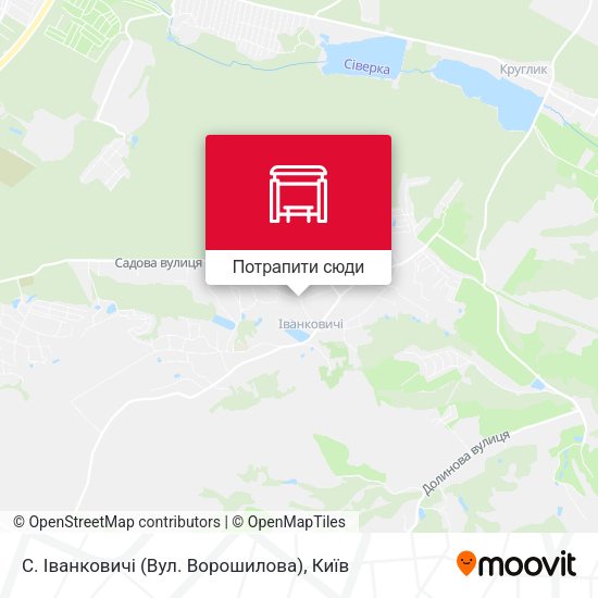 Карта С. Іванковичі (Вул. Ворошилова)